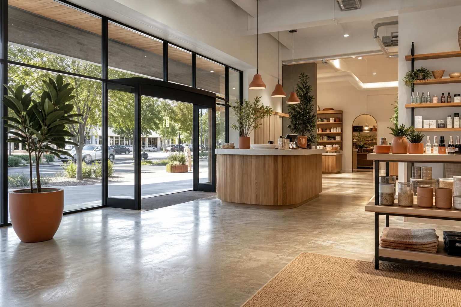Petaluma retail and customer-service interior