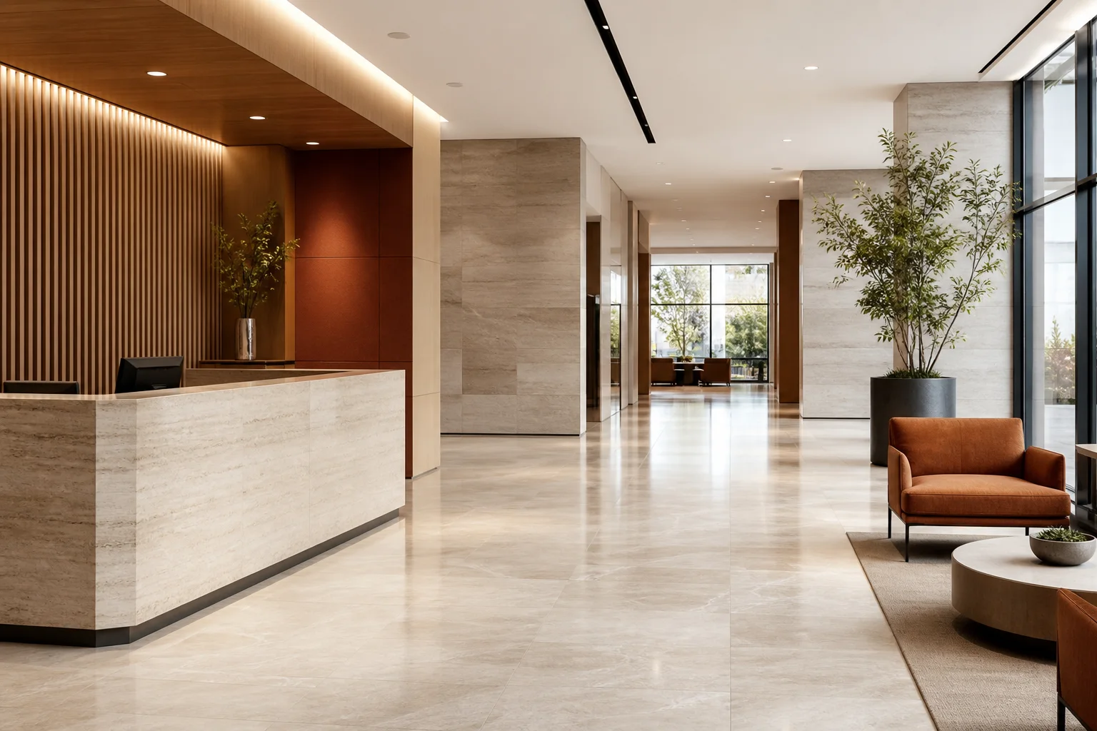 Daylit commercial interior