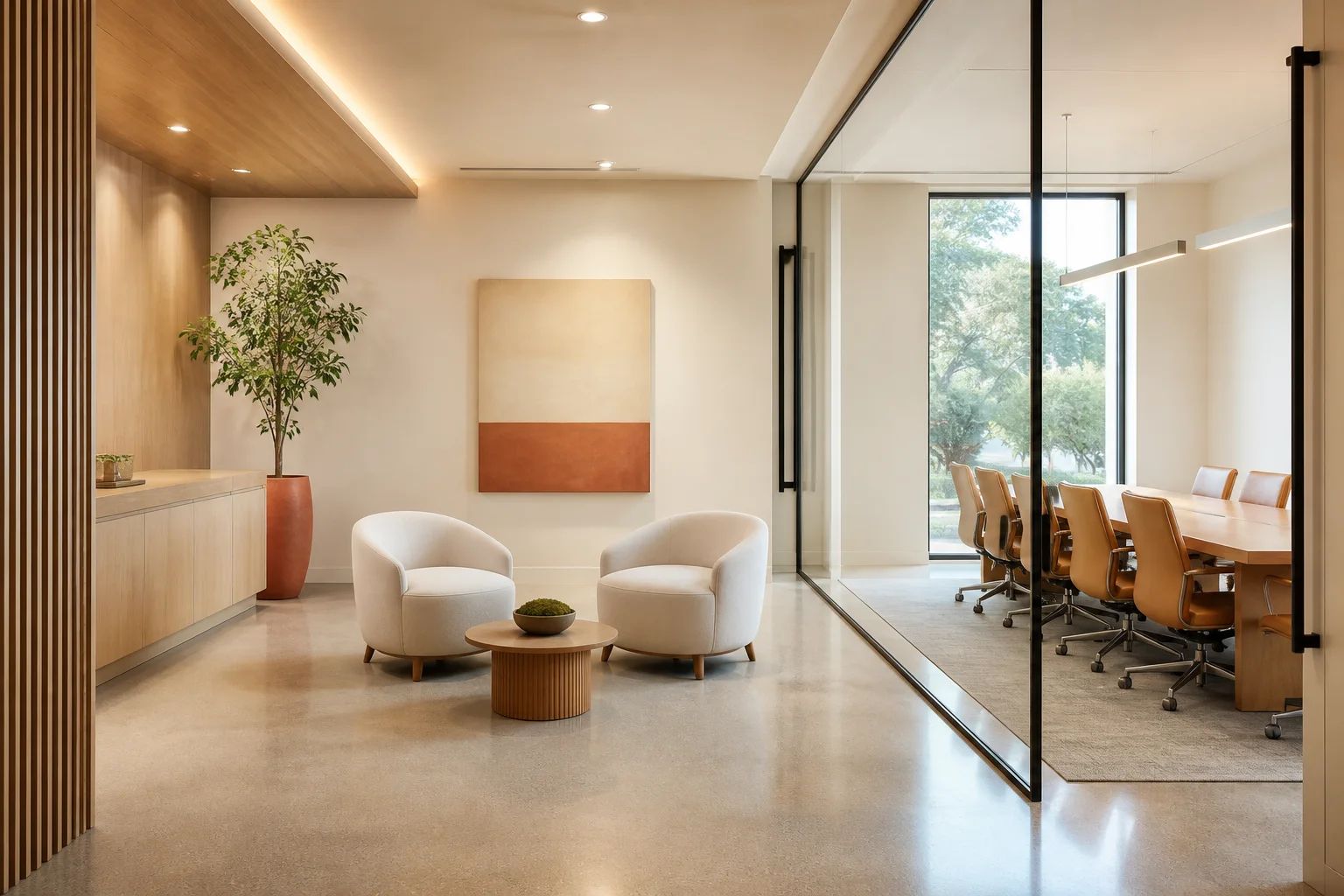 Daylit commercial interior