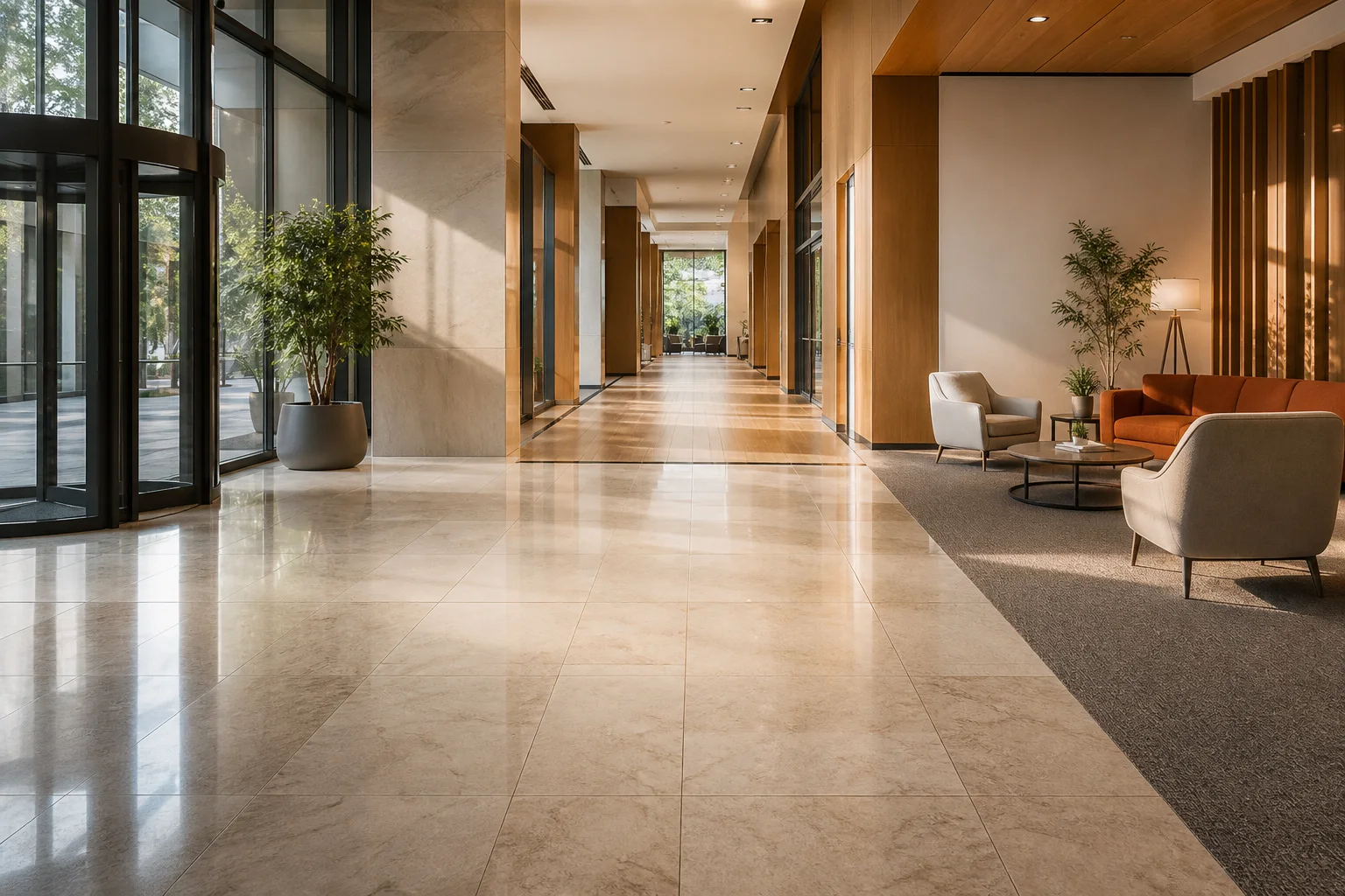 Daylit commercial interior