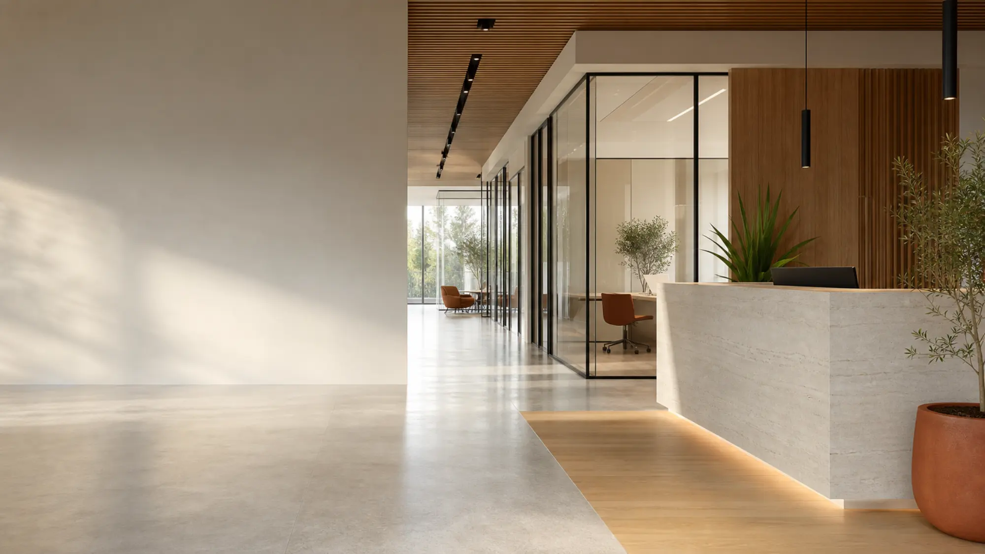 Daylit commercial interior