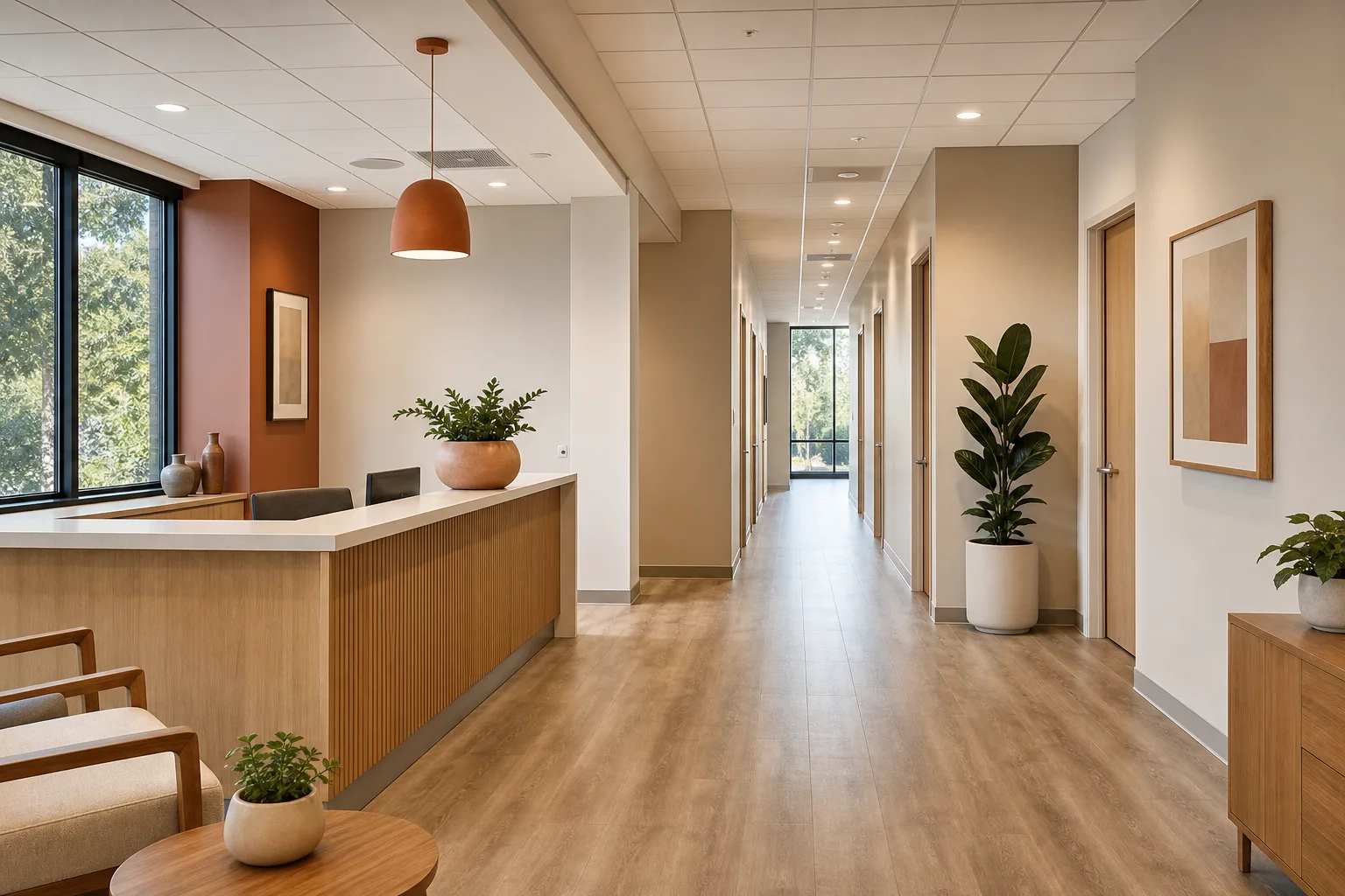 Daylit commercial interior
