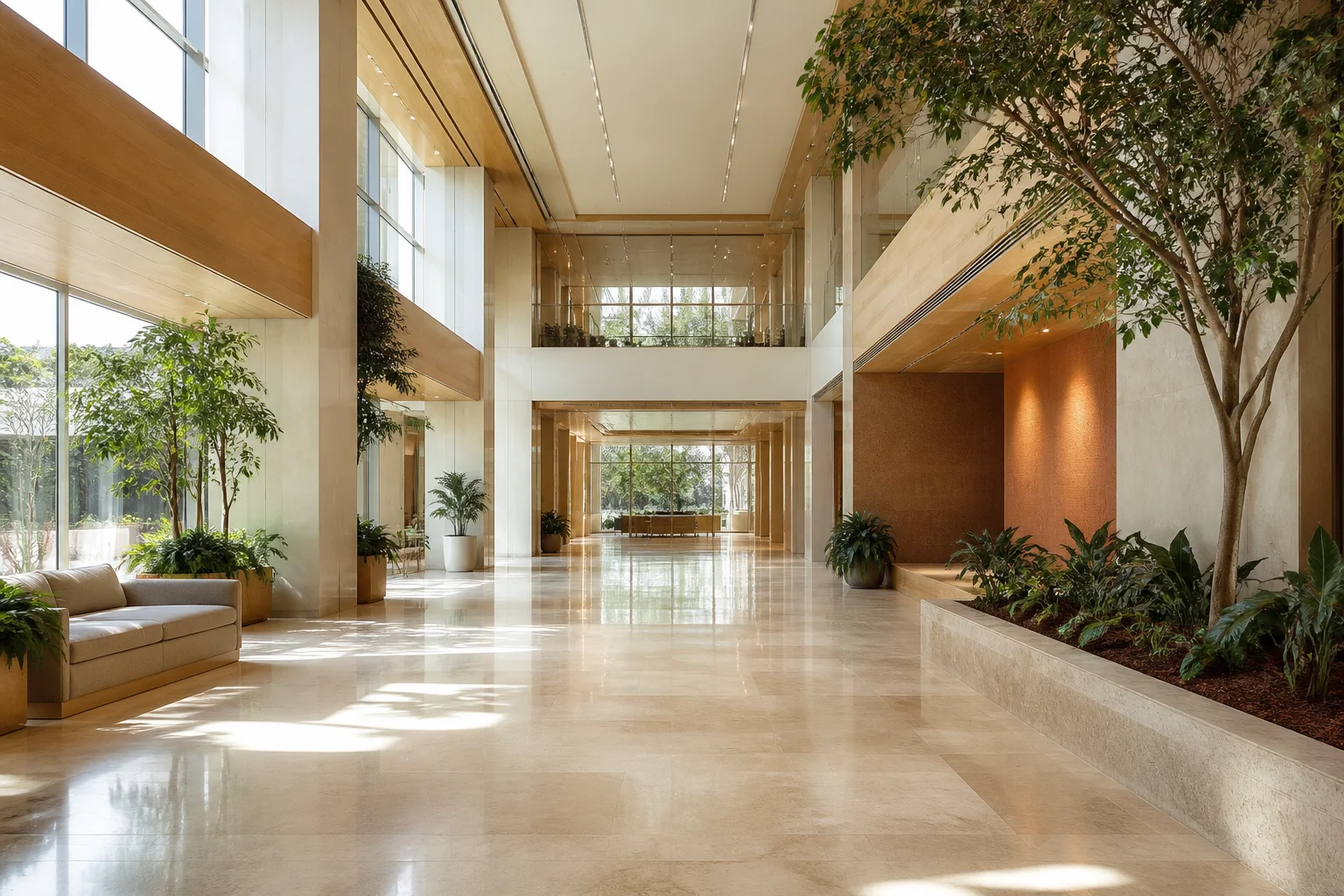 Daylit commercial interior